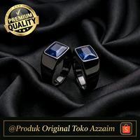Gambar CINCIN PRRMATA KING BLUE SAFIR CASUAL• BLACK ORIGINAL - 6,7 dari azzaim stone Kota Administrasi Jakarta Timur 2 Tokopedia