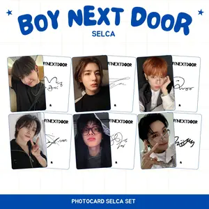 PHOTOCARD BOY NEXT DOOR SELCA 2SISI (ISI 5 PCS + LAMINASI 2 SISI) TANDA TANGAN TTD KPOP CARDS IDOL KOREA PREMIUM MURAH UNOFFICIAL ONEDOOR JAEHYUN SUNGHO RIWOO TAESAN LEEHAN WOONHAK READY STOCK !