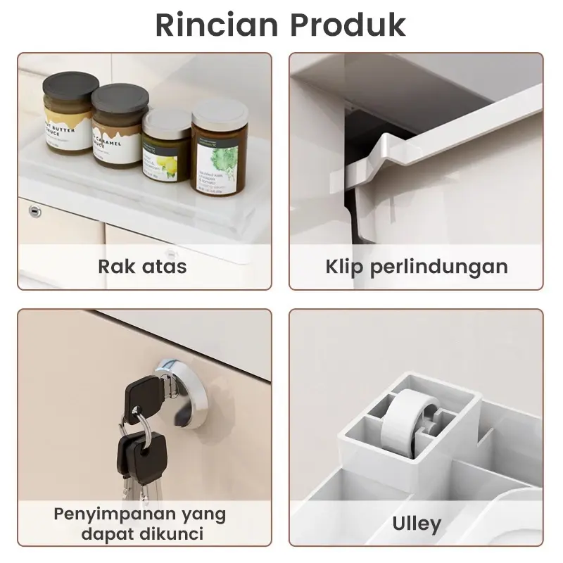 【VALUEDA】Lemari Pakaian/Lemari Pakaian Anak/Lemari Import/Kabinet Drawer Storage Cabinet Ukuran Jumbo Penyimpanan rumah 2