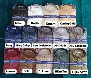 BISA COD JUBAH AL HARAMAIN POLYSTER POLOS ORI GAMIS PRIA HAROMAIN DEWASA LENGAN PANJANG PUTIH HITAM NAVY ABU COKLAT HIJAU MAROON