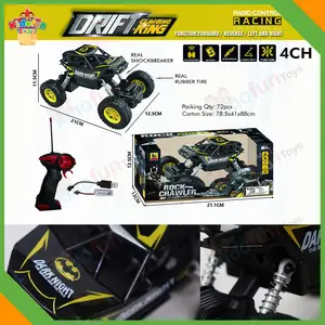 COD Remot Kontrol Mobil Rock Crawler Offroad Ban Karet Climbing Car Batman RC 1:18 Shock Breaker