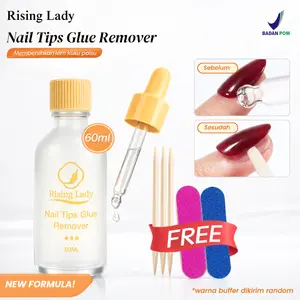 BPOM Rising Lady Nail Tips Gel Remover Spray / Penghilang Lem Nail Extension / Nail Polish Cleaner Liquid 10ml/35ml/60ml