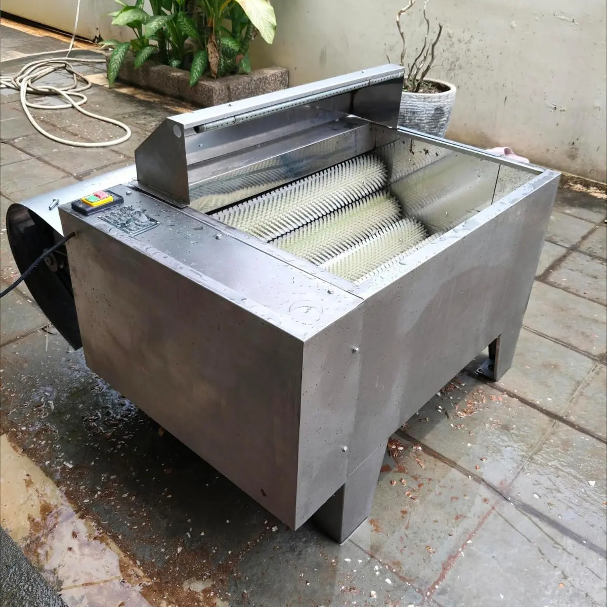 Mesin Pengupas Pembersih Kupas Machine Kentang Jahe Singkong HD-1100 2.2kw 220v Otomatis Serbaguna untuk Sayur Buah Seafood Daging Mesin Serbaguna Cuci Sayur & Seafood - Jahe, Kentang, Kerang Mesin Pengupas Kentang & Pencuci Kerang Otomatis Kitchenware