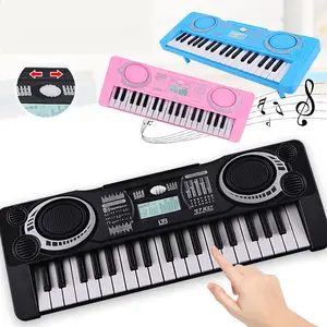Piano Elektronik 37 Tuts untuk Anak Laki-Laki dan Perempuan Mainan Musik Bayi Edukasi Kognitif Interaktif Orangtua-Anak Hadiah Sempurna untuk Musisi Pemula dengan Landasan Musik & Pertumbuhan Kognitif Pengalaman Belajar Multisensori Belajar Permainan