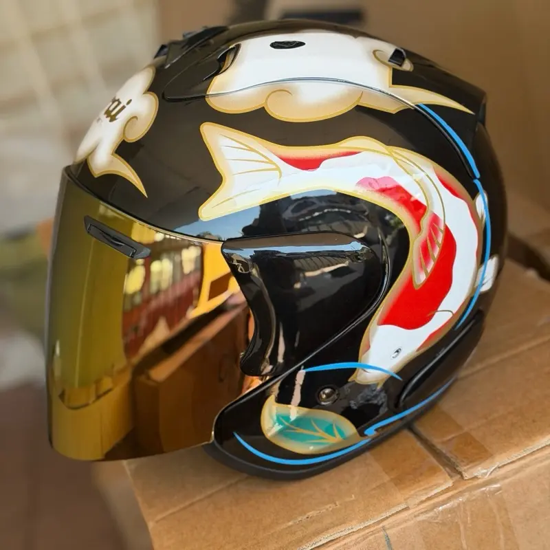 airbrush helmet arai ikan koi - TikTok Shop Malaysia
