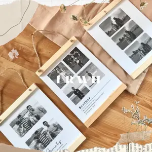 Pigura Kayu Kado Custom Cetak Foto  Bingkai Foto Aesthetic
