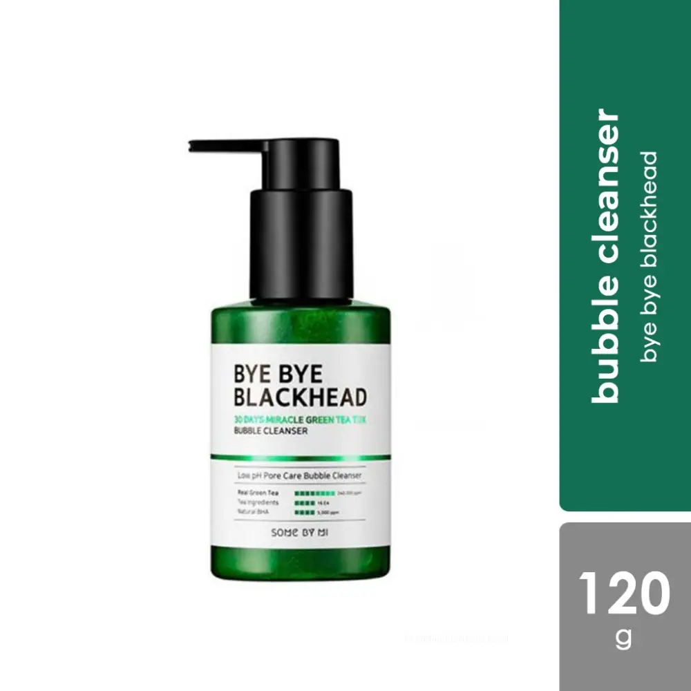 【Buy One Get One Free】 SOME BY MI Bye Bye Blackhead Green Tea Tox Bubble Mask Facial CleanserCQCFC