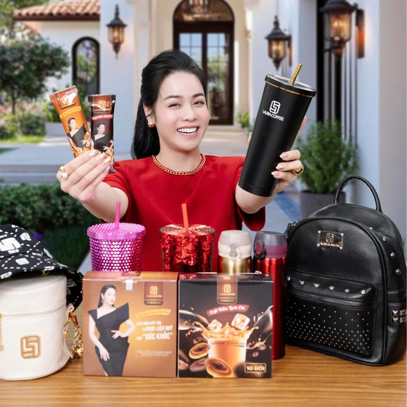 (T29) 6 Hộp 2 Vị Cà Phê Laura gồm 2h Nấm và 2h Đông Trùng Hạ Thảo (Ko quà)