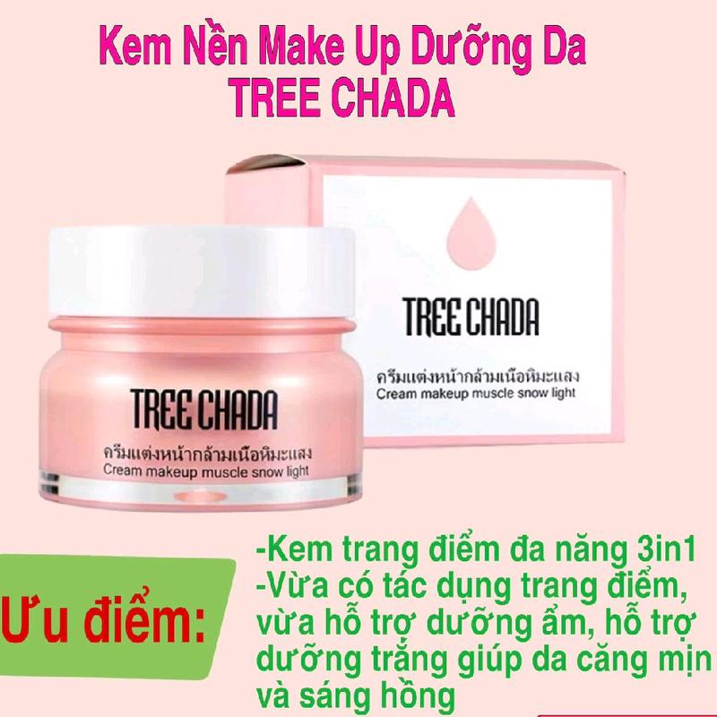   chính hãng  Kem nền makeup TREE CHADA Thái Lan dưỡng da nâng tone chống nắng che lỗ chân lông 