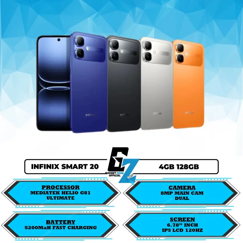 [ Gz x Muchazir04 ] INFINIX SMART 20 4GB 128GB GARANSI RESMI