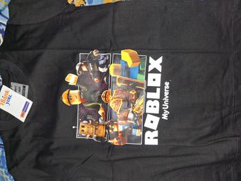 Product Review of Otsky X My Universe Kaos Anak Logo Character Rob*ox Black X YK009 Cotton 30s from A**🍒 0