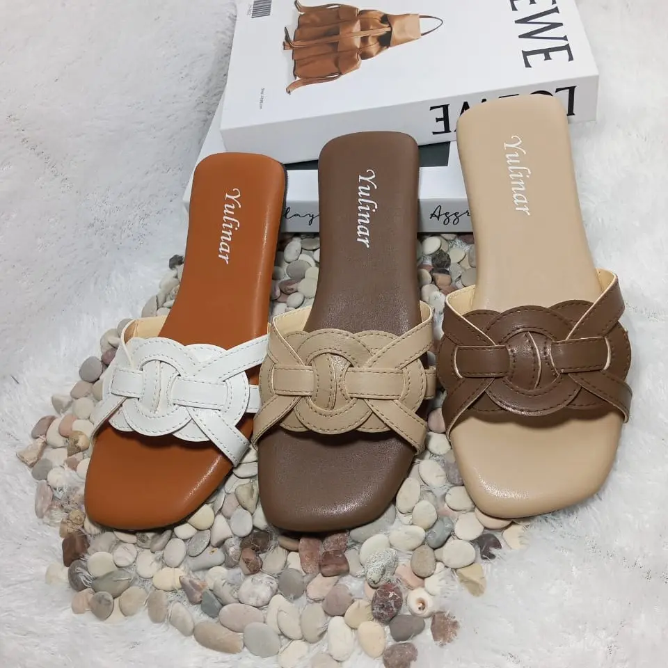 SANDAL WANITA FLAT KEKINIAN PALTFROM TRENDY Sendal