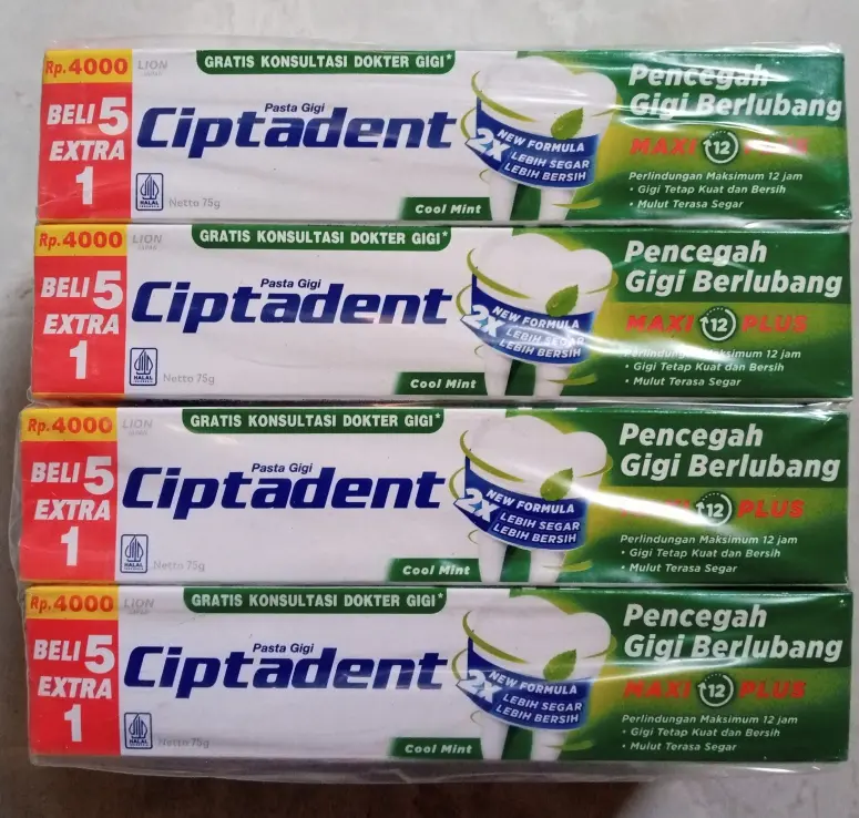 6 PCS Pasta Gigi Ciptadent 75 gram