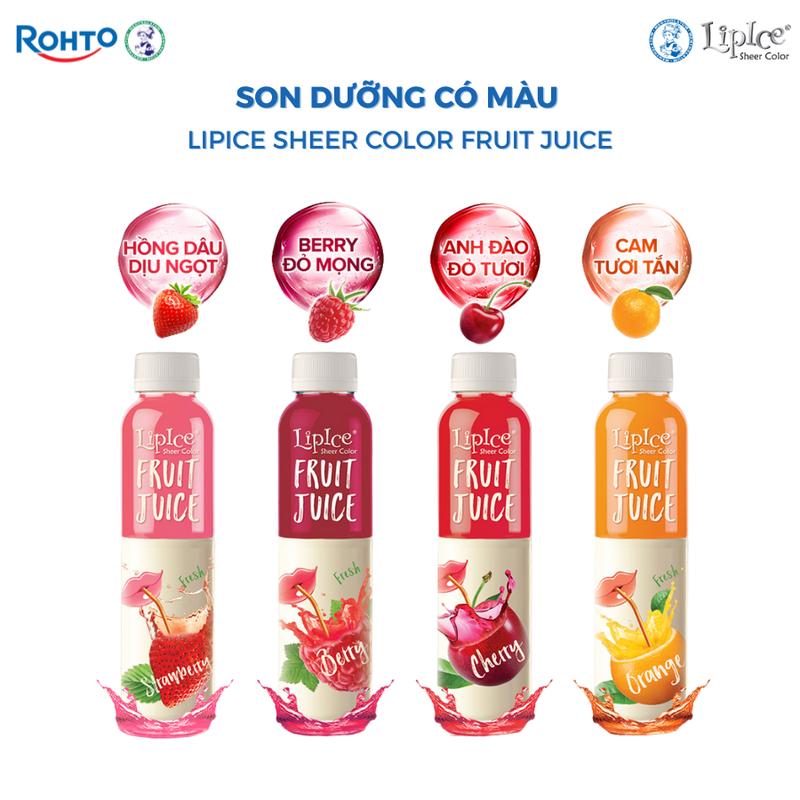 Son dưỡng môi có màu LIPICE SHEER COLOR FRUIT JUICE 4G