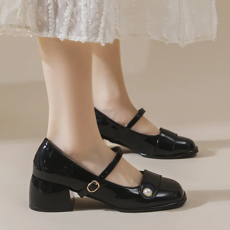 Sepatu Pesta Mayz 0023 Sepatu Kerja Heels Glossy Tali  3 Warna 5