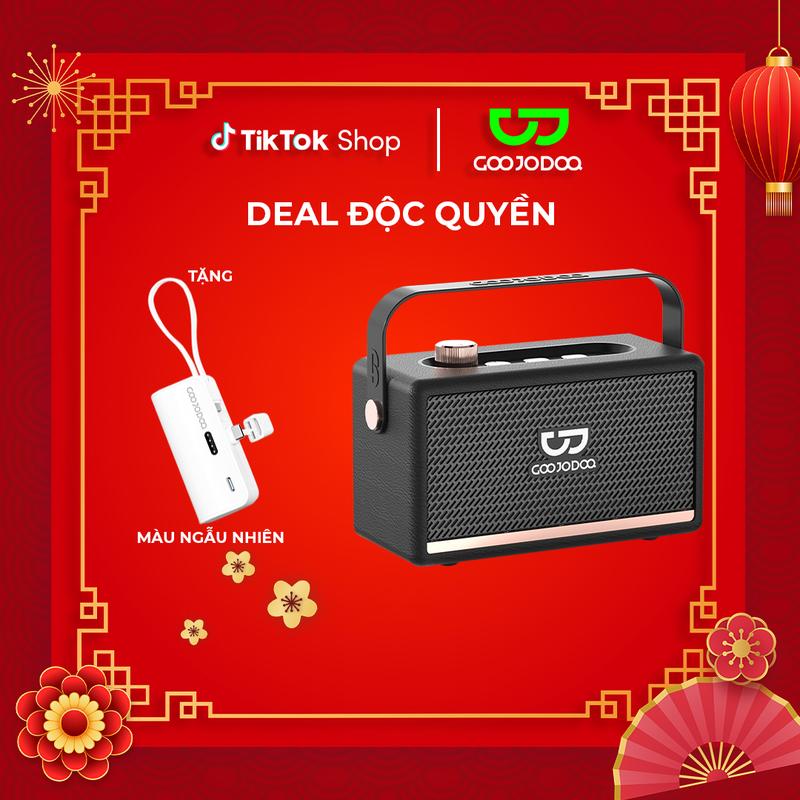 【GOOJODOQx KOC/KOL Loa+tặng sạc mini màu ngẫu nhiên ,loa di động không dây phong cách  BT Kết nối không dây Hỗ trợ cuộc gọi rảnh tay Nghe Nhạc