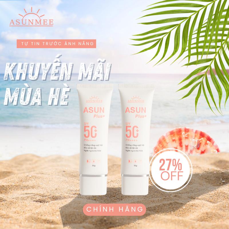 Combo 2 Kem Chống Nắng ASUN SPF 50+ Bảo Vệ Làn Da Skincare Sen  Women Chăm Sóc Da Sunscreen