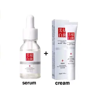 Paket Fuyan Serum Essence & fuyan Cream Wajah Berminyak Hitam Kerutan Mencerahkan Membersihkan Mengencangkan Kusam Memudarkan