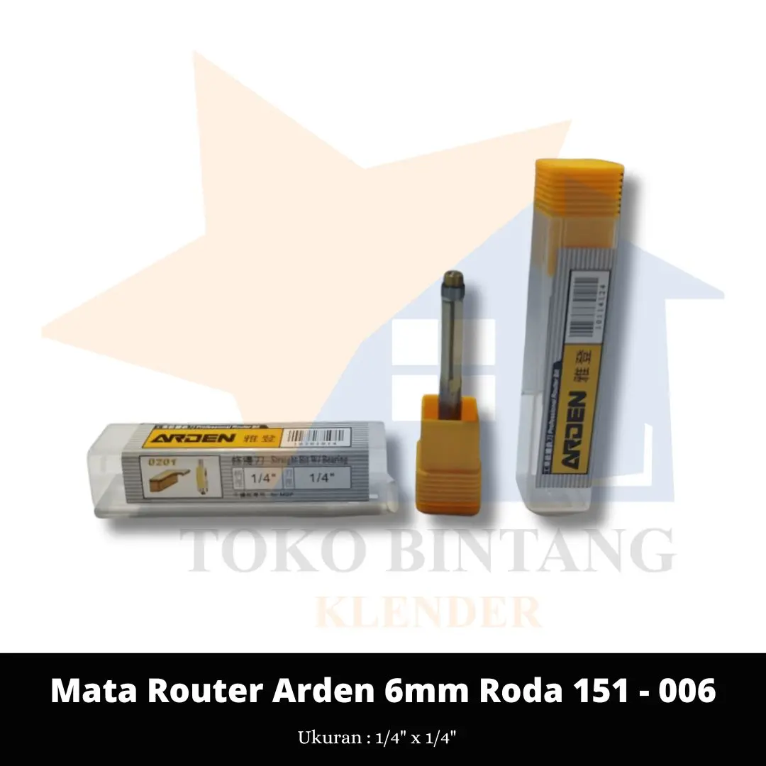 Mata Router Arden 6 mm Roda 151 - 006 (pcs)