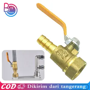 Keran Gas 1/2 Inch Kran Oven Gas Kran Gas Water Heater Stop Kran Gas Bahan Kuningan