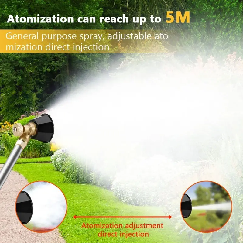Nozzle Sprayer Kepala Semprotan Selang Air / Alat Semprot Penyiram Disinfektan Hama Tanaman Pohon Serbaguna / Nosel Spuyer Penyemprot Tekanan Tinggi Dapat Diatur Kerapatan & Daya Semprotnya / Spray Elektrik Kuningan Untuk Pertanian Peternakan Multifungsi