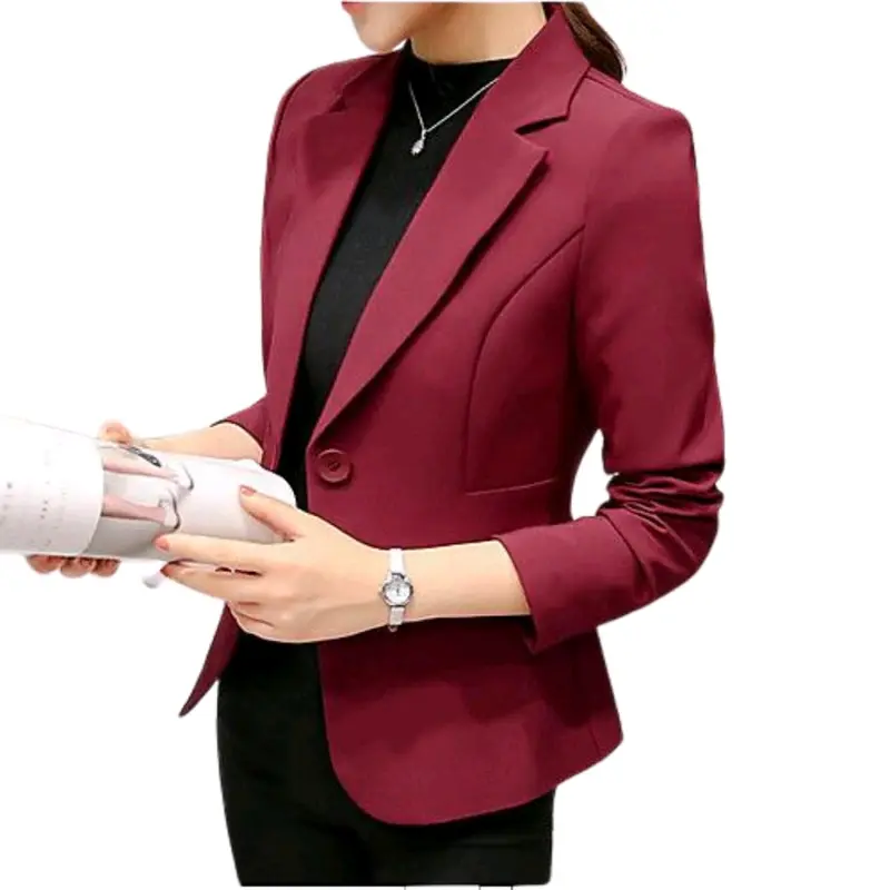 Blazer resmi wanita/ jas cewek/ jas perempuan kancing satu Formal 3