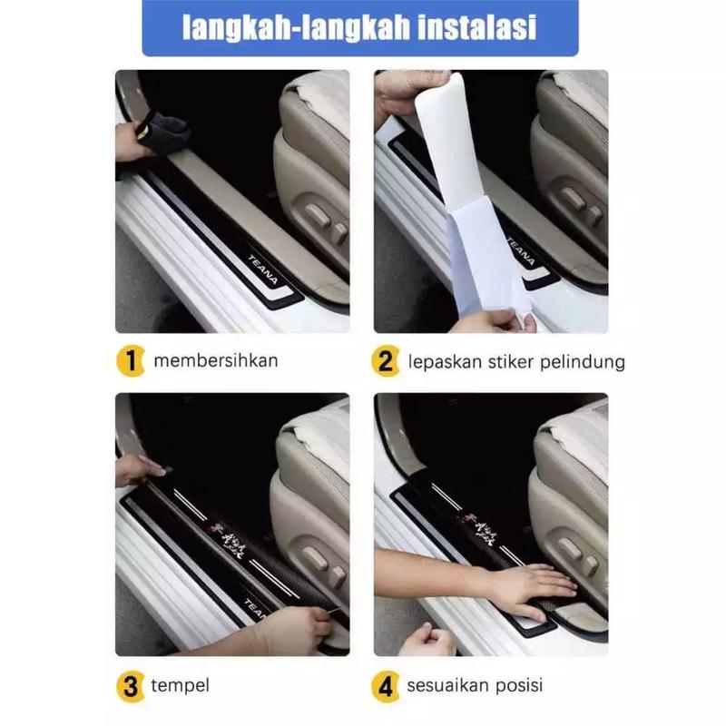 stciker pelindung pijakan kaki carbon 3d mobil daihatsu xenia unevesal semua mobil daihatsu xenia bias cod 7