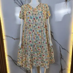 Daster Erina Dress Wanita Motif Nyaman Untuk Dipakai Sehari-hari