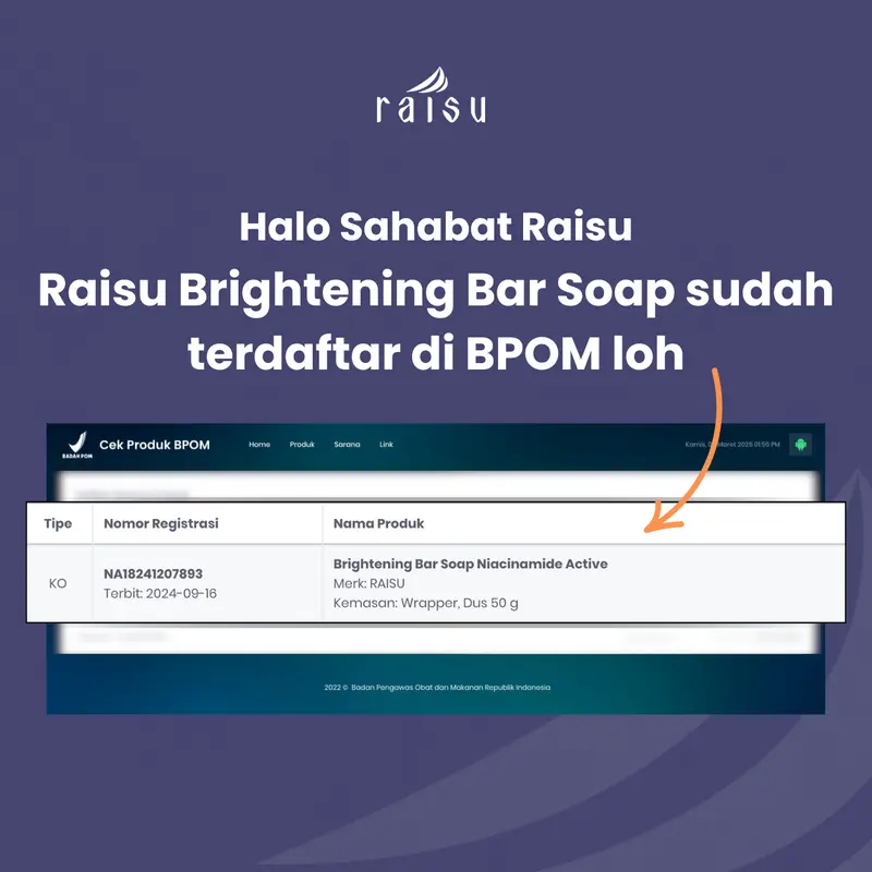 Raisu Brightening Bar Soap - 2pcs Sabun Pencerah Kulit 1