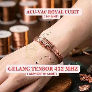 Gelang Tensor 432 MHz New Earth Cubit & ACU-VAC 144 MHz untuk Kesehatan dan Spiritual