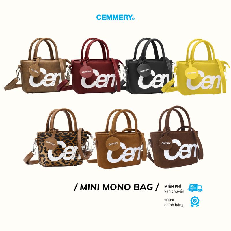 Túi Đeo Chéo Mono Cemmery Local Brand Size Mini Đựng Vừa Điện Thoại Da PVC 7 Màu