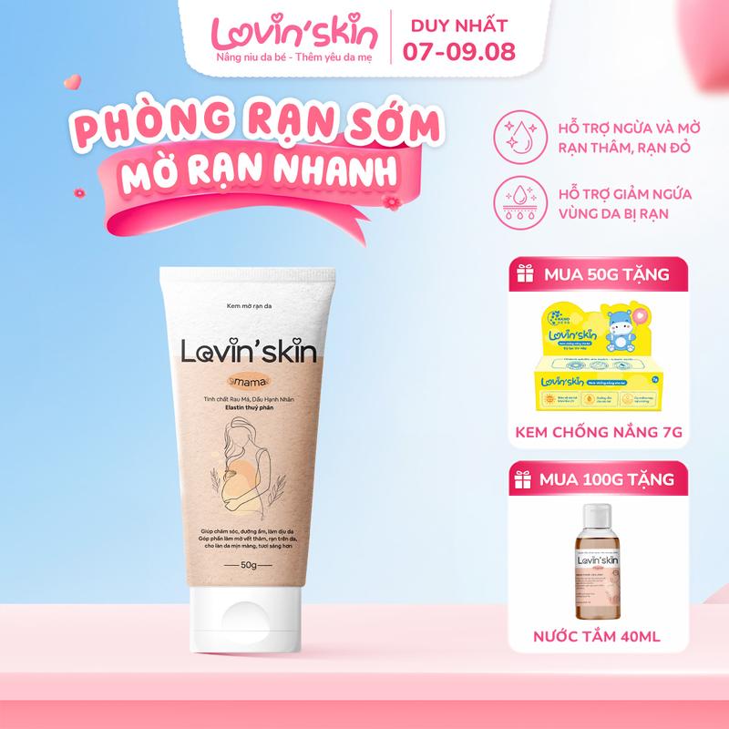 Kem Rạn Da Cho Mẹ Bầu LOVIN'SKIN Mama Giúp Dưỡng Ẩm, Dịu Da, Hỗ Trợ Cải Thiện Thâm, Rạn Da