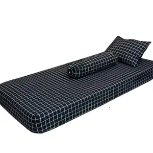 Sarung Kasur Busa Resleting Murah untuk UK 80x180x10 90x180x10 120x180x10 140x180x10 Kain Bawah Spunbon Hitam Nyaman Praktis Tahan Lama