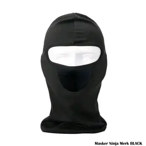 Balaclava full face multifungsi cocok untuk berkendara Tahan Angin Black