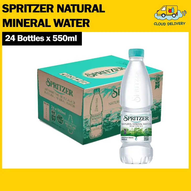 Spritzer Natural Mineral Water (24 x 550ml)
