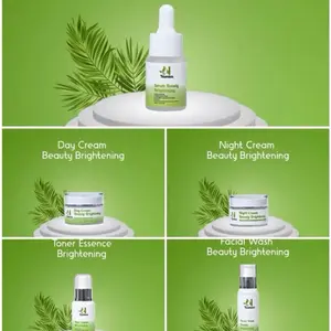 Paket Ekstra Brigtening Numisa Skincare - Cream Siang, Malam, Sabun, Toner, Serum - Memudarkan, Kusam, Facial, Muka, Coklat sunscreen spf Mencerahkan