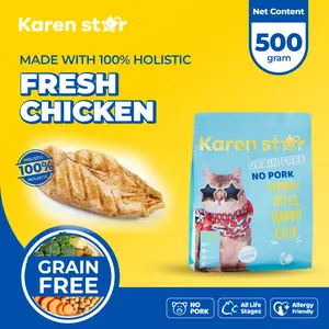 Karen Star Makanan Kucing Holistic Premium Kering Rasa Ayam Chicken Cat Food 500g