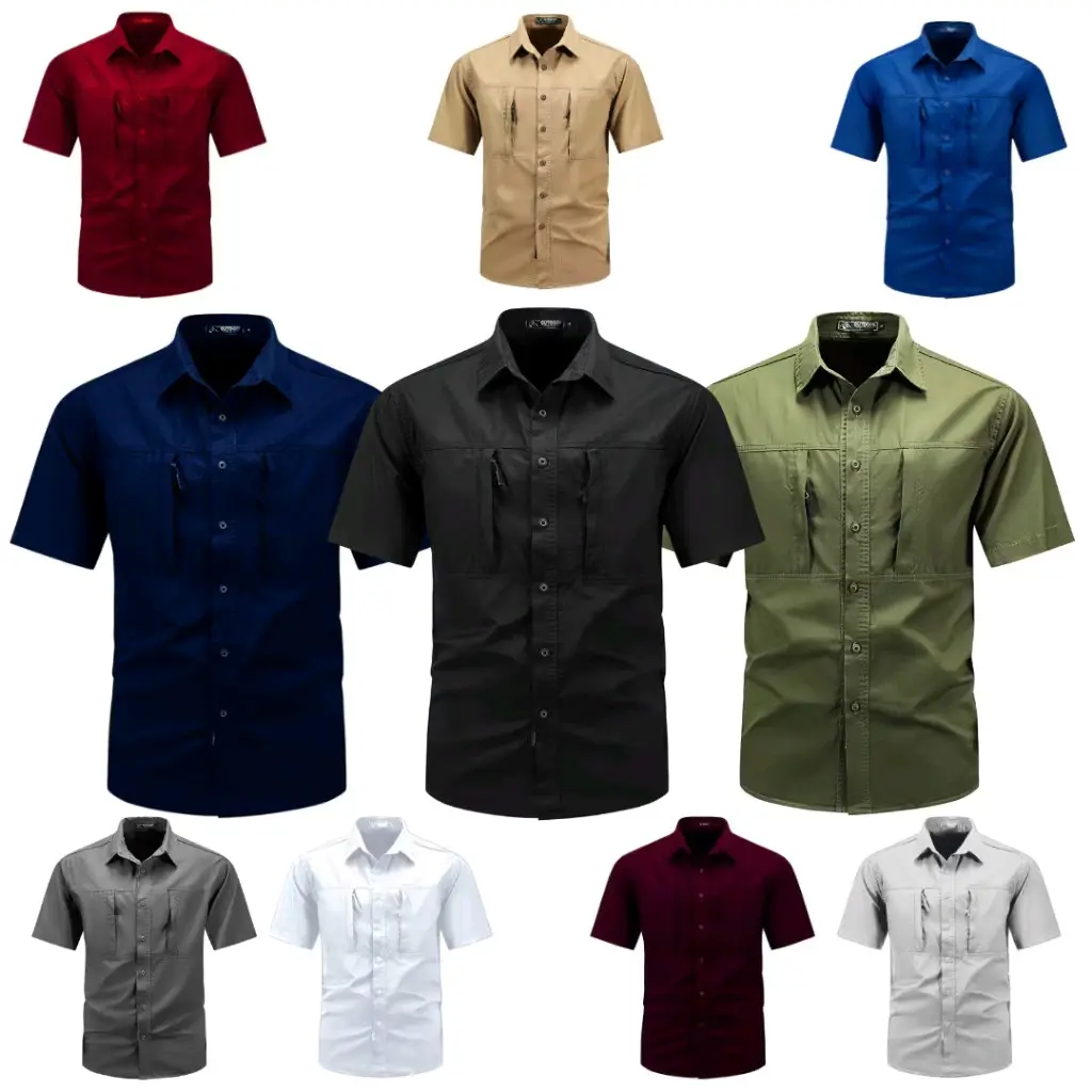 KEMEJA PDH PRIA/KEMEJA W-TAC PRIA/KEMEJA OUTDOOR PRIA SLIMFIT Casual