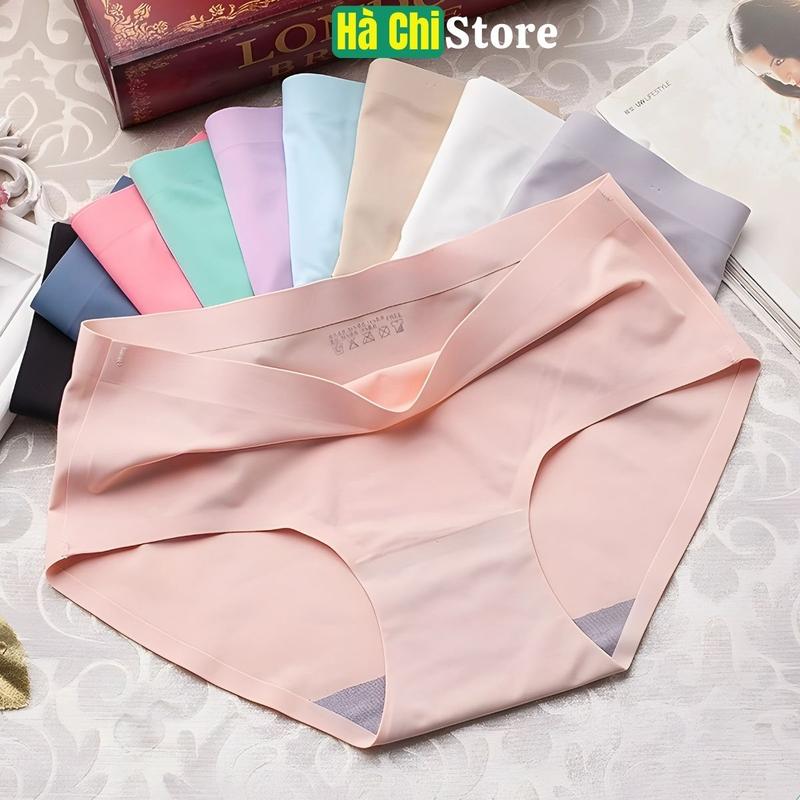 Combo 5 Quần Lót Nữ Đúc Su thun lạnh không đường may cao cấp, quần chip nữ mềm mại kháng khuẩn Hachistore Mã 810