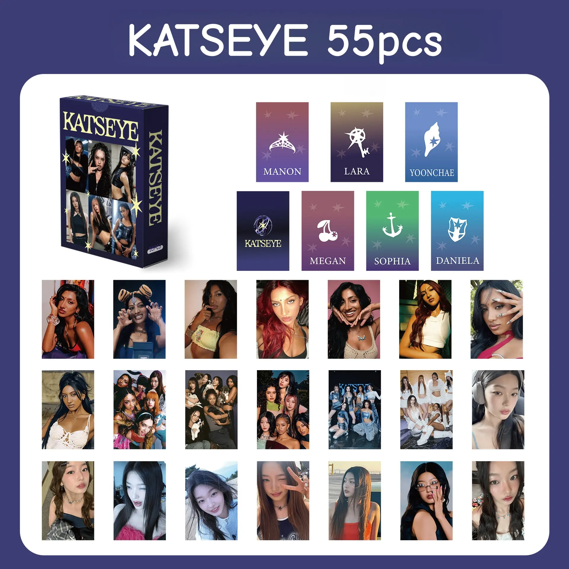 30-124pcs KATSEYE BEAUTIFUL CHAOS Album Lomo Cards SIS Soft Is