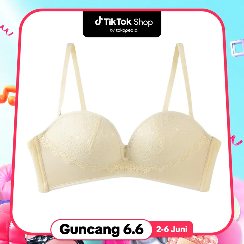 【Orifree】 Bh Push Up Bra Wanita Breathble Anti-slip Cup Tebal Cantik Tipis Busa bh  oversize 0