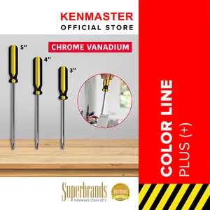 Kenmaster Obeng Color Line (+) PLUS - 3 / 4 / 5 Inch