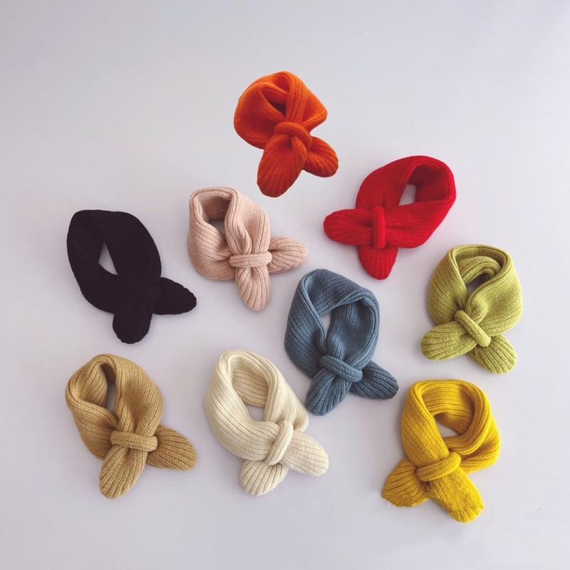 Mua 2 tặng 1 Ô TÔ Khăn quàng cổ dệt kim màu pastel cho bé khăn quàng cổ thoải mái ấm áp - Y24