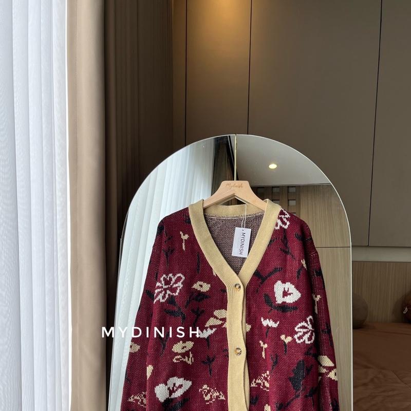 Nanami Flower Cardigan Rajut Wanita Motif Bunga 5