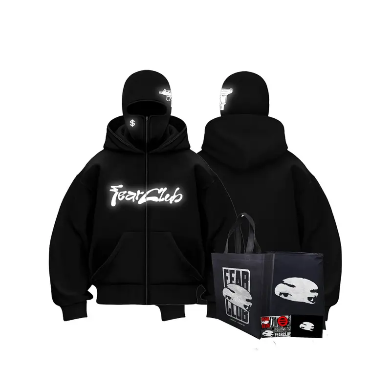 FMFG | Balaclava Zipper Hoodie "Reflective Uzi" 3