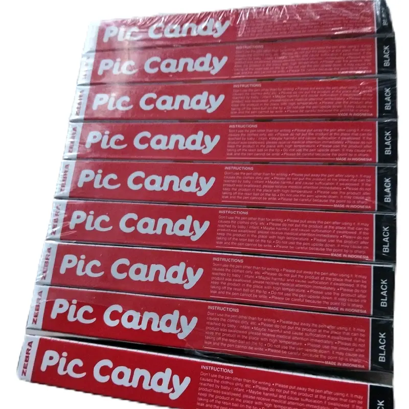 harga perPAk pulpen pic candy pulpen super smooth writing 6 mixed cap colors semi jell ink Stationery 4