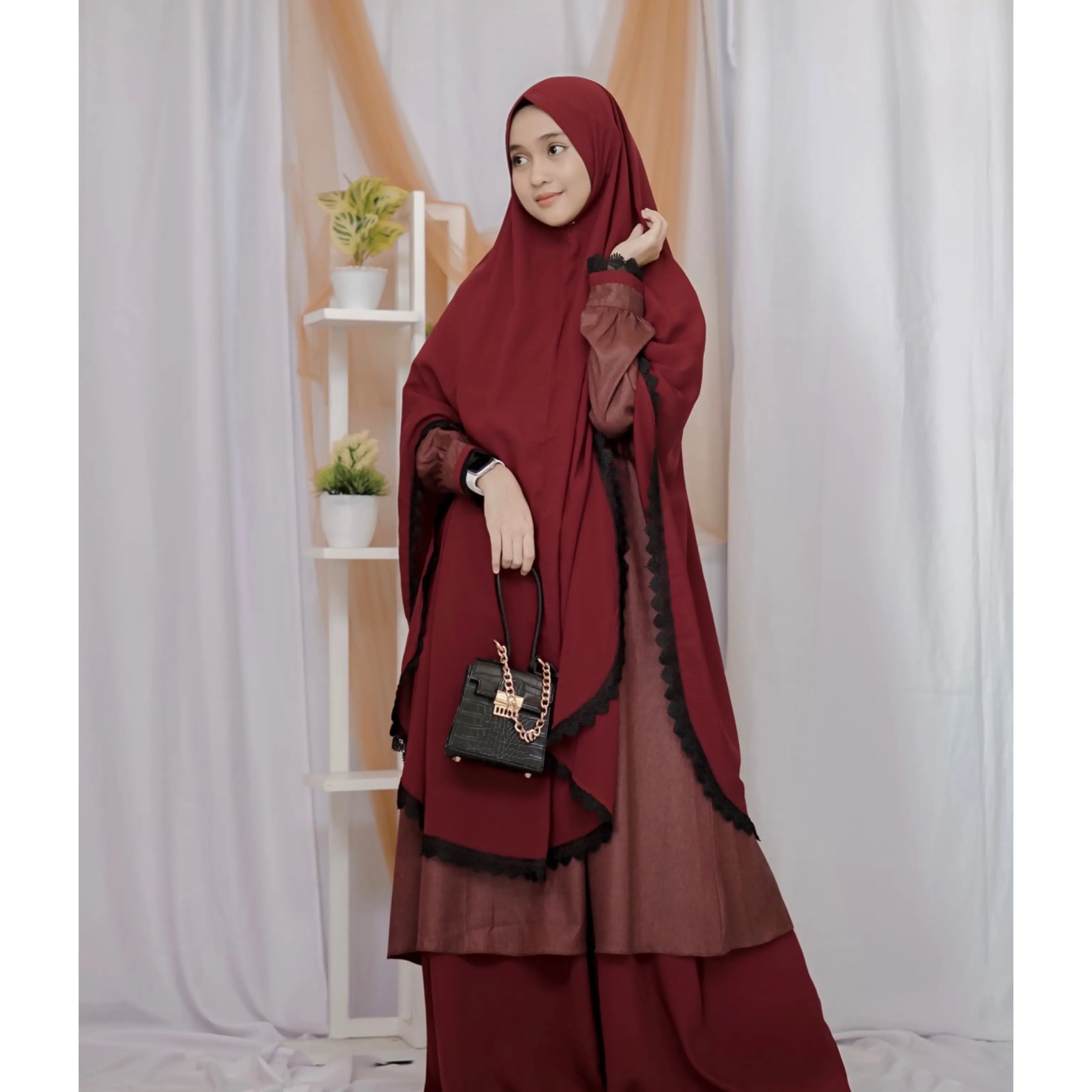 syafiah set by resvy_collection gamis elegant mewah kualitas terbaik dengan harga terjangkau