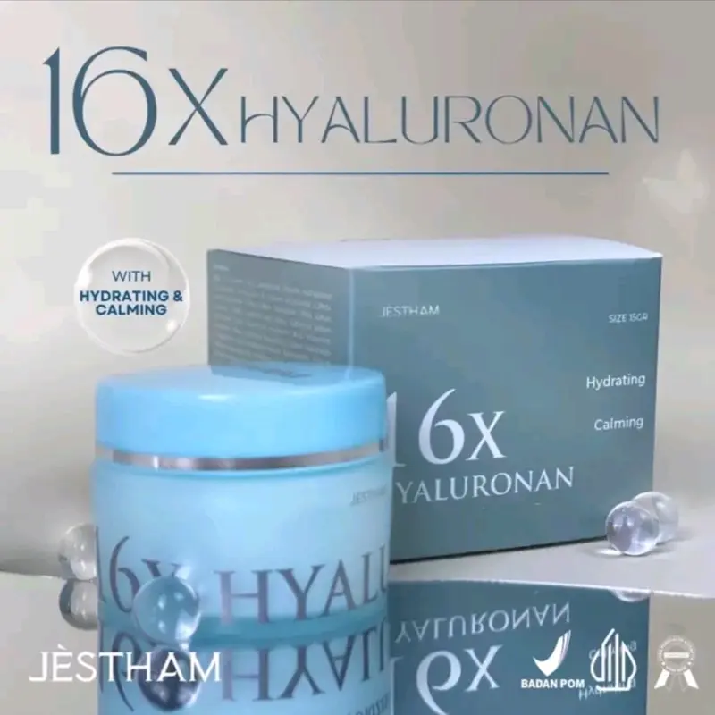 JESTHAM Moisturizer Gel 16X Hyaluronan  - pelembab wajah untuk mencerahkan dan menghaluskan 0