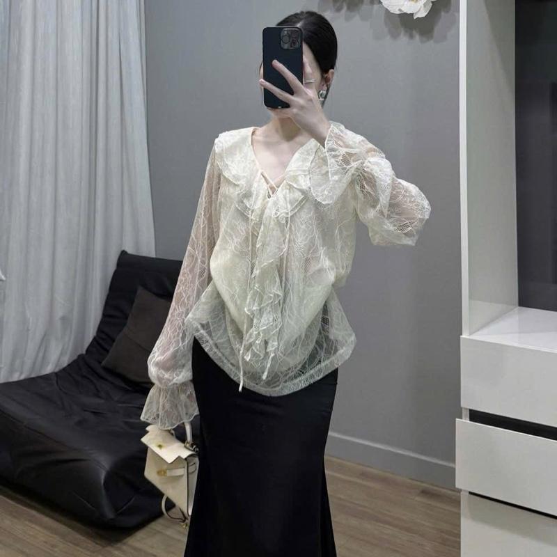  SET BỘ NỮ ÁO TIỂU THƯ MIX REN KÈM CHÂN VÁY LỤA SIÊU SANG CHẢNH HACK DÁNG CHUẨN ẢNH THẬT LOẠI 1 . SET BỘ TIỂU THƯ NỮ SANG Meo&store2023 