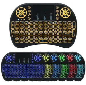 Keyboard Mini i8 Baterai lithium backlight bluetooth usb Versi terbaik untuk Remote smart TV universal